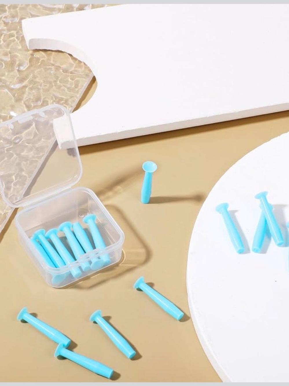 Contact lens remover tool and container